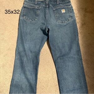 Carhartt Men's Relaxed Fit Blue Jeans, 35x32